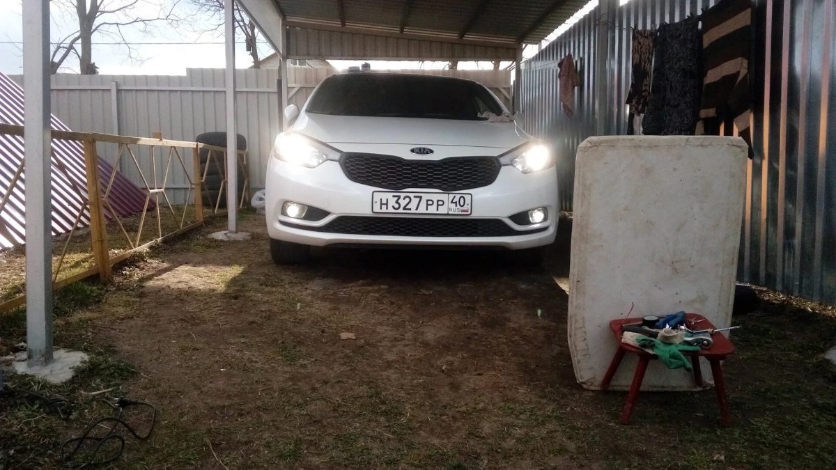 Линзы в ПТФ Киа Церато 3