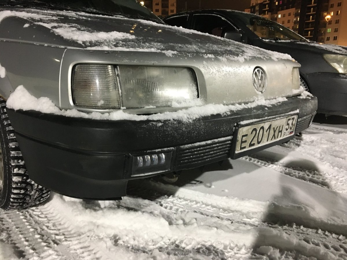 Пассат б3 установка ПТФ