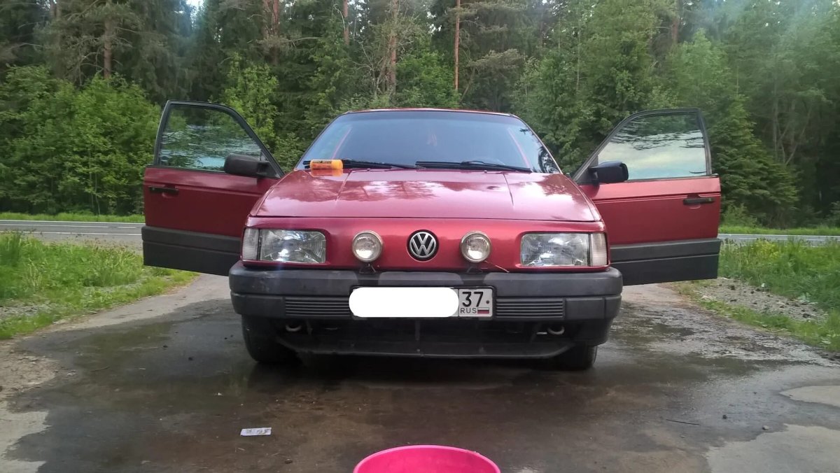 Доп фары Passat b3