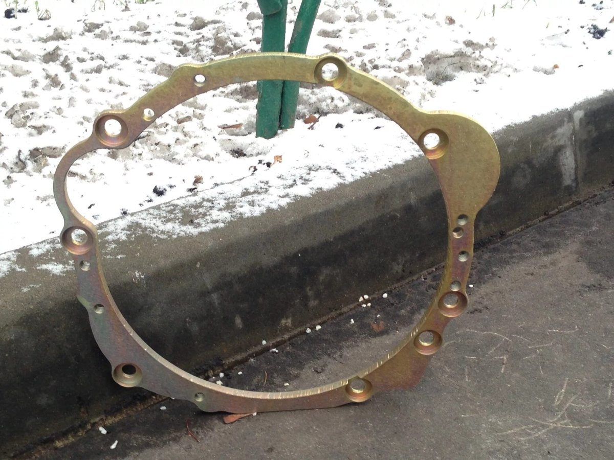 Переходная плита ТД 27 на УАЗ МКПП