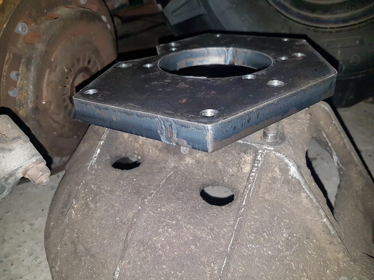 Переходная плита с ТД 27 на УАЗ