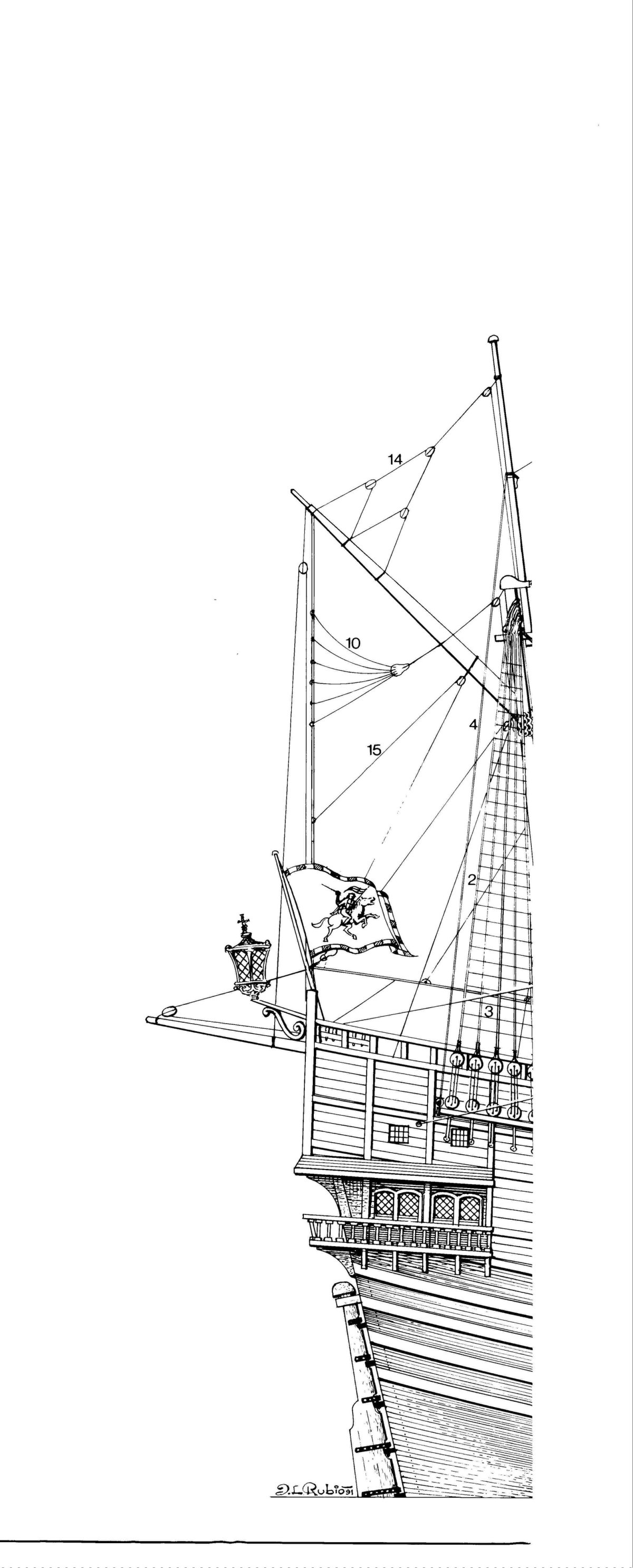 Создание опытной модели парусника рисунок