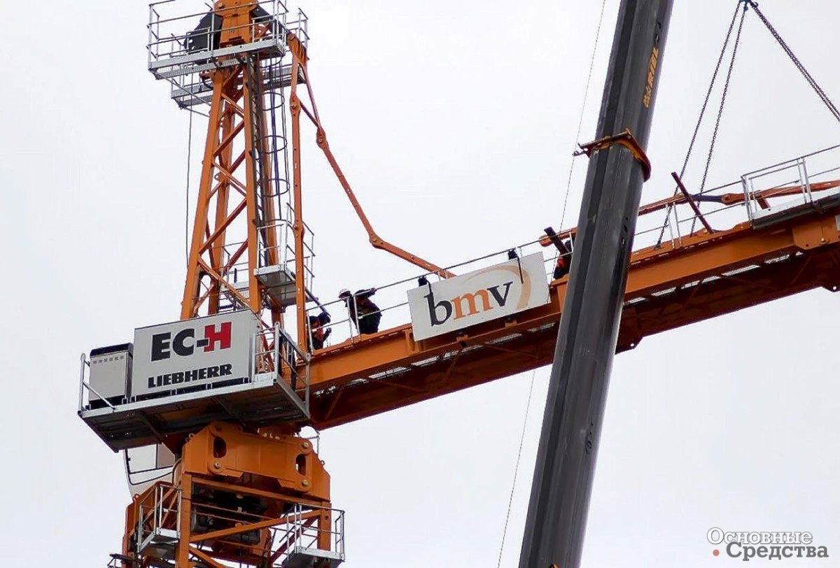 Башенный кран Либхер безоголовочный
