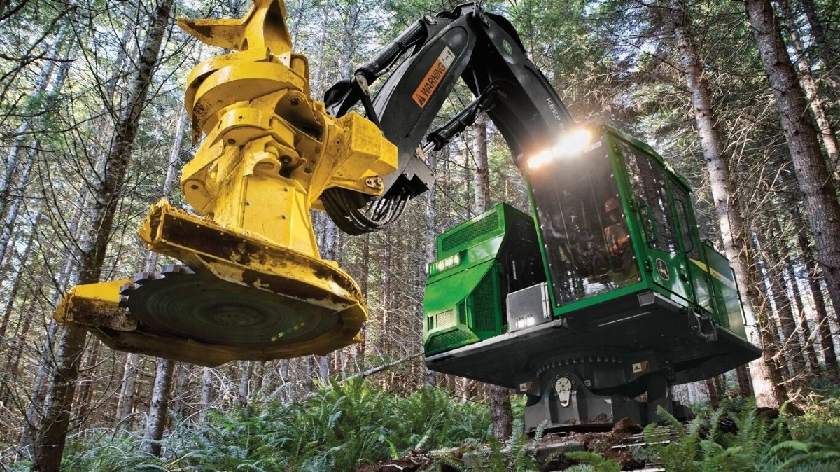 Валочно-пакетирующая машина John Deere 853j