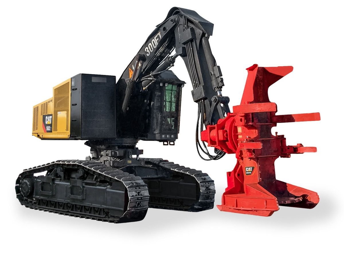 Cat 522 валочно-пакетирующая машина