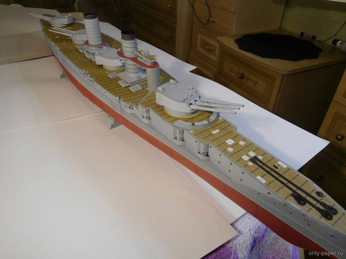 Бумажное моделирование линкор Измаил