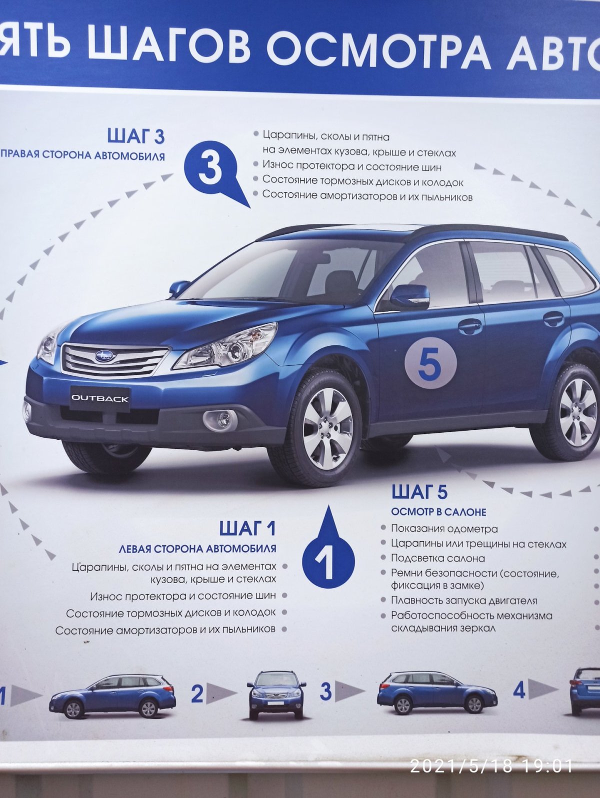 Порядок осмотра транспортного средства