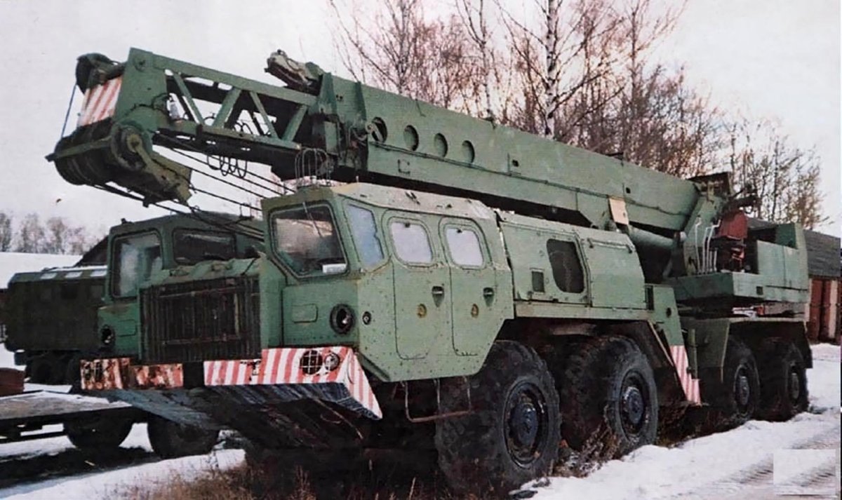 МАЗ 543 кран