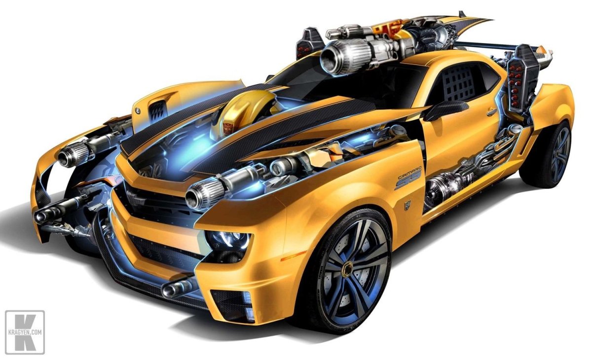 Трансформеры Прайм Бамблби машина