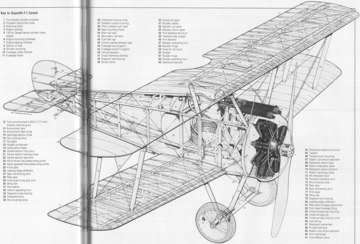 Sopwith Triplane чертежи