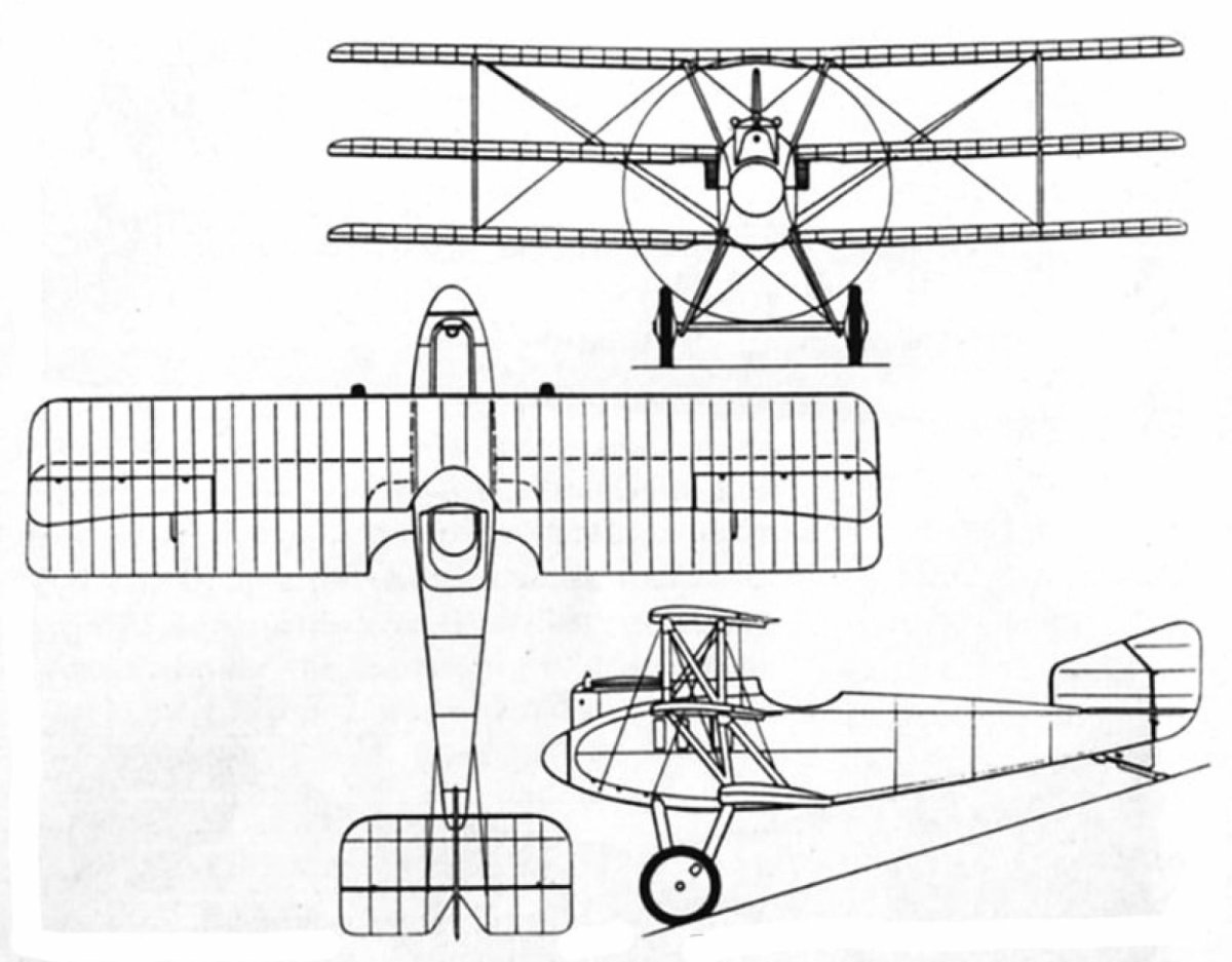 Чертежи триплана