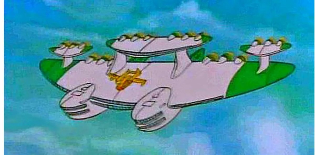 Самолет из чудеса на виражах