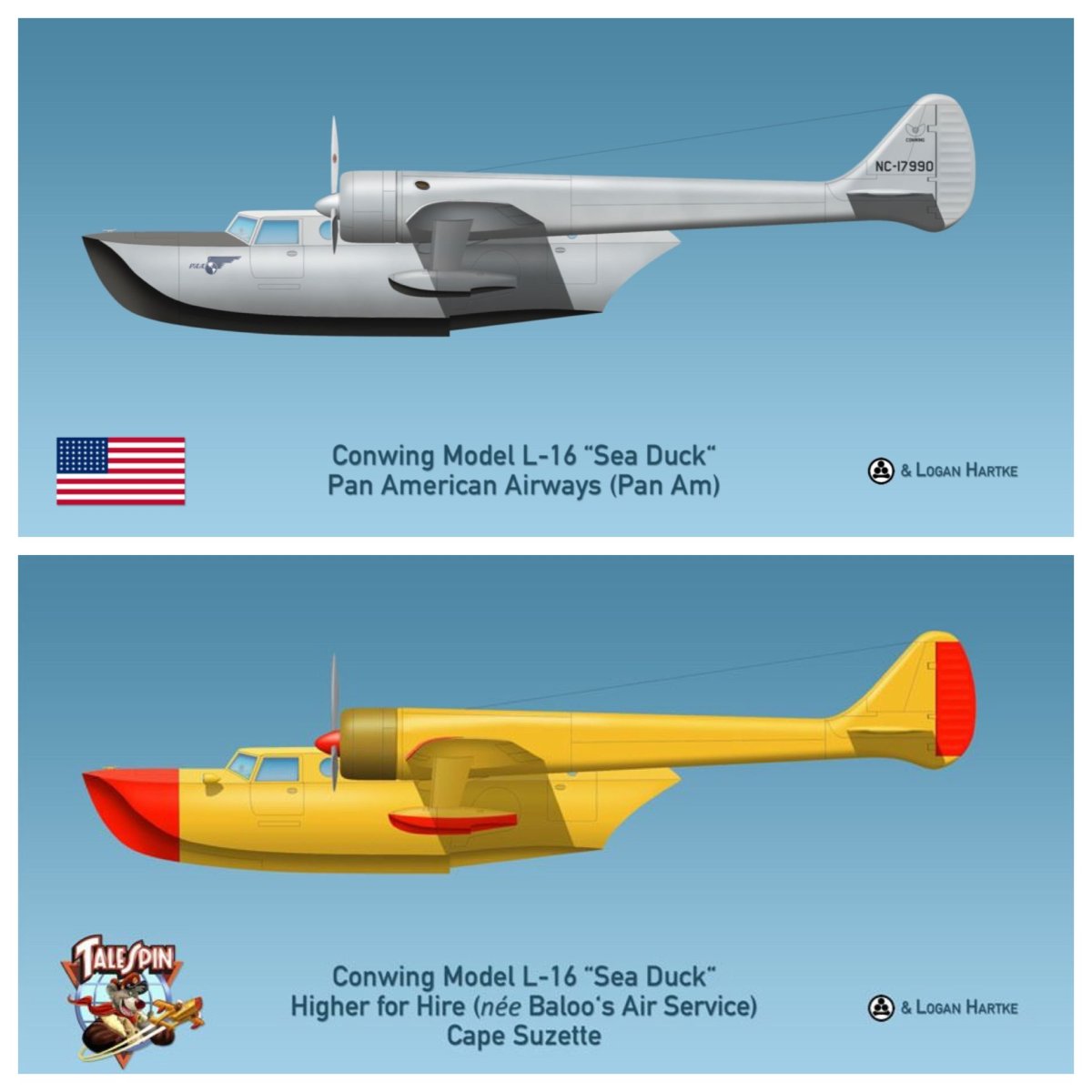 Самолет Conwing l-16 Sea Duck