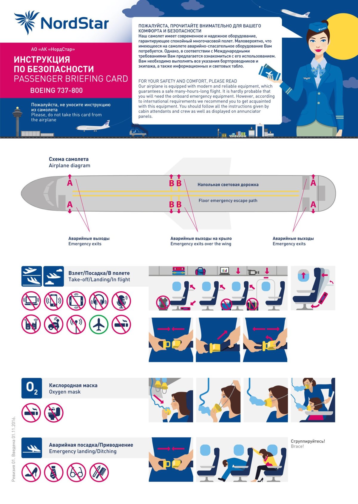 Инструкция по безопасности Boeing 737-700