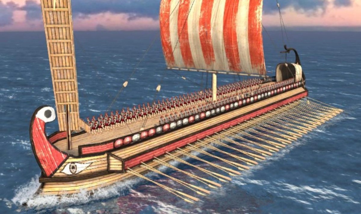 Римский корабль квинквирема