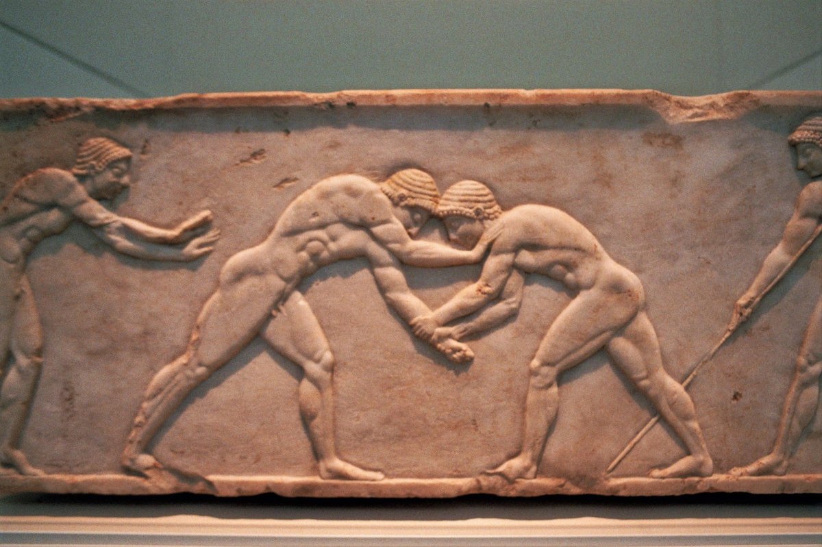 Борьба в древней Греции на Олимпийских играх