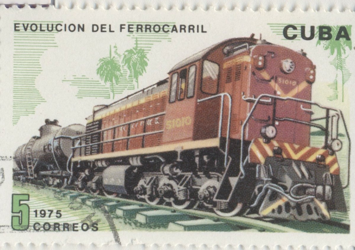 Почтовые марки локомотивы