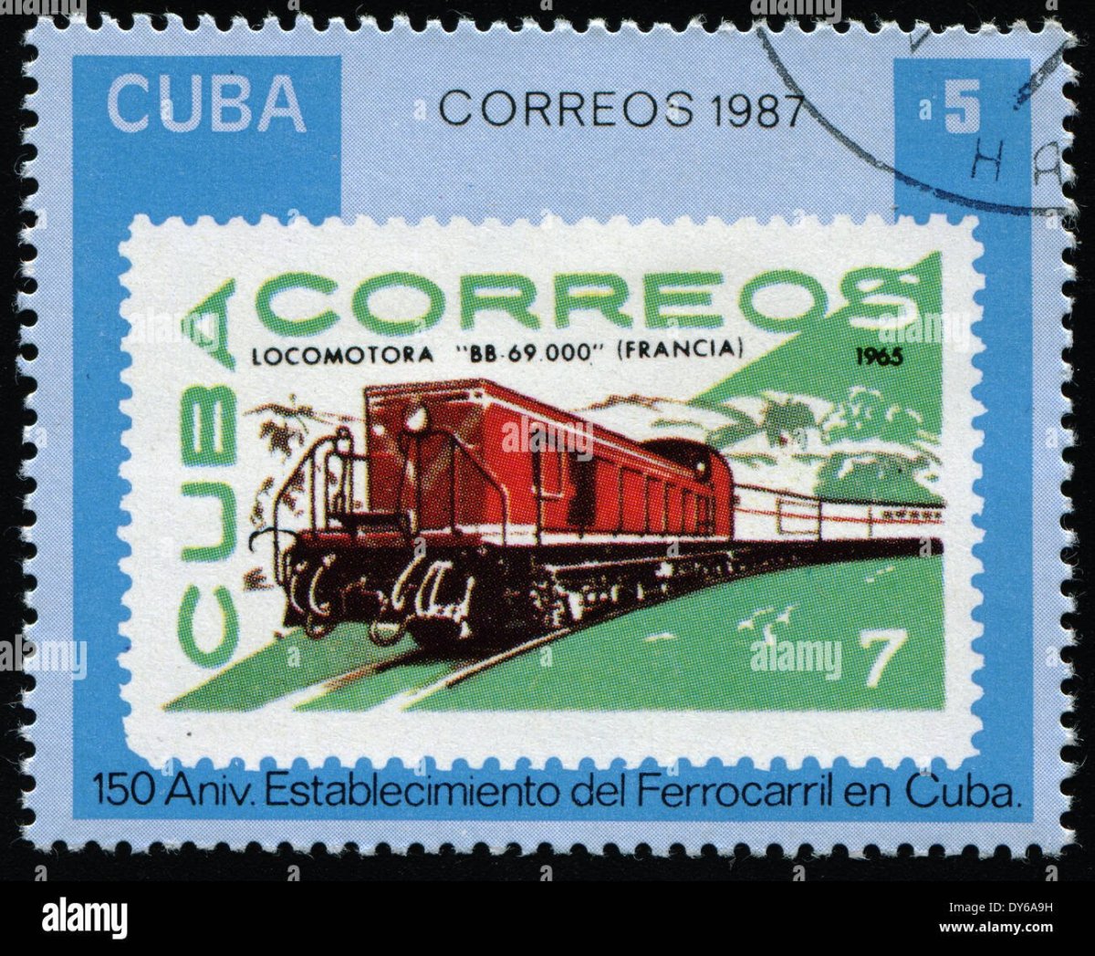 Марка Куба 1987 год