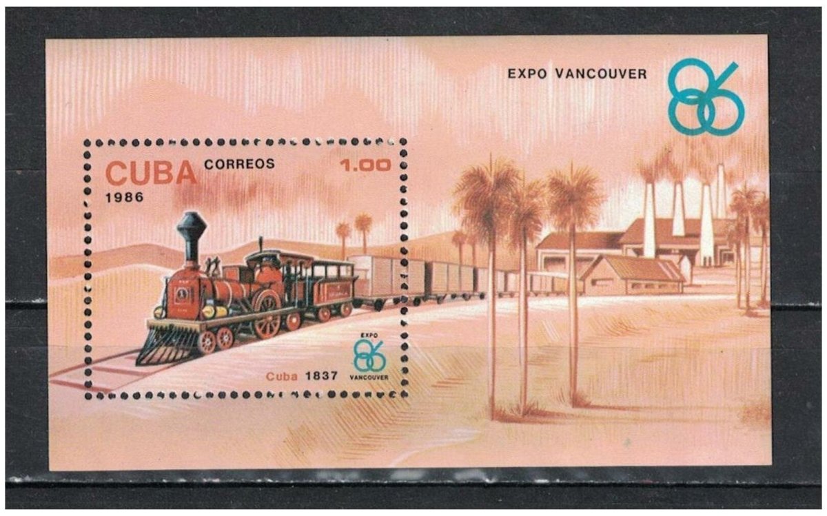 Марка Cuba 1986