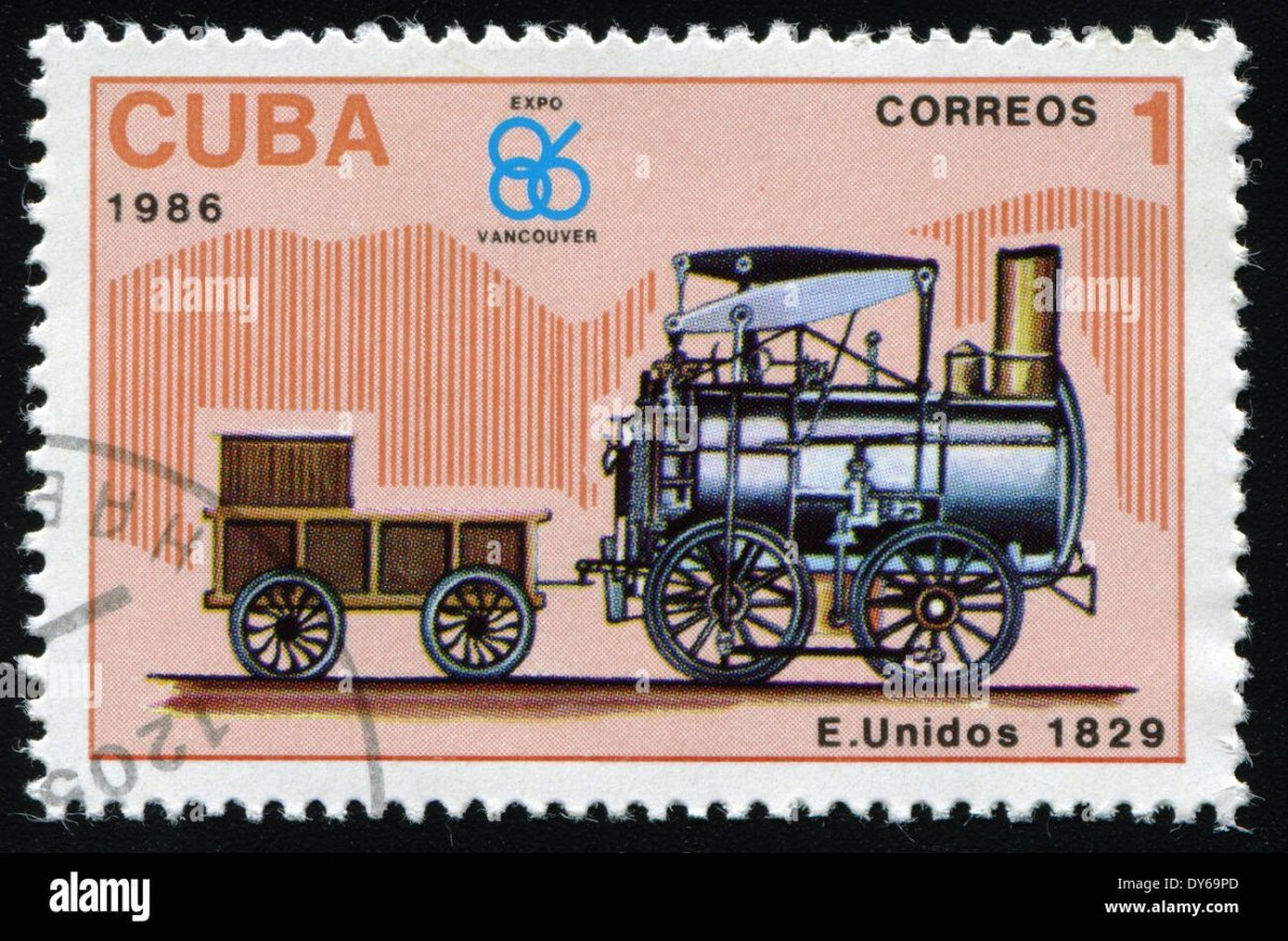 Марка Cuba correos 1986