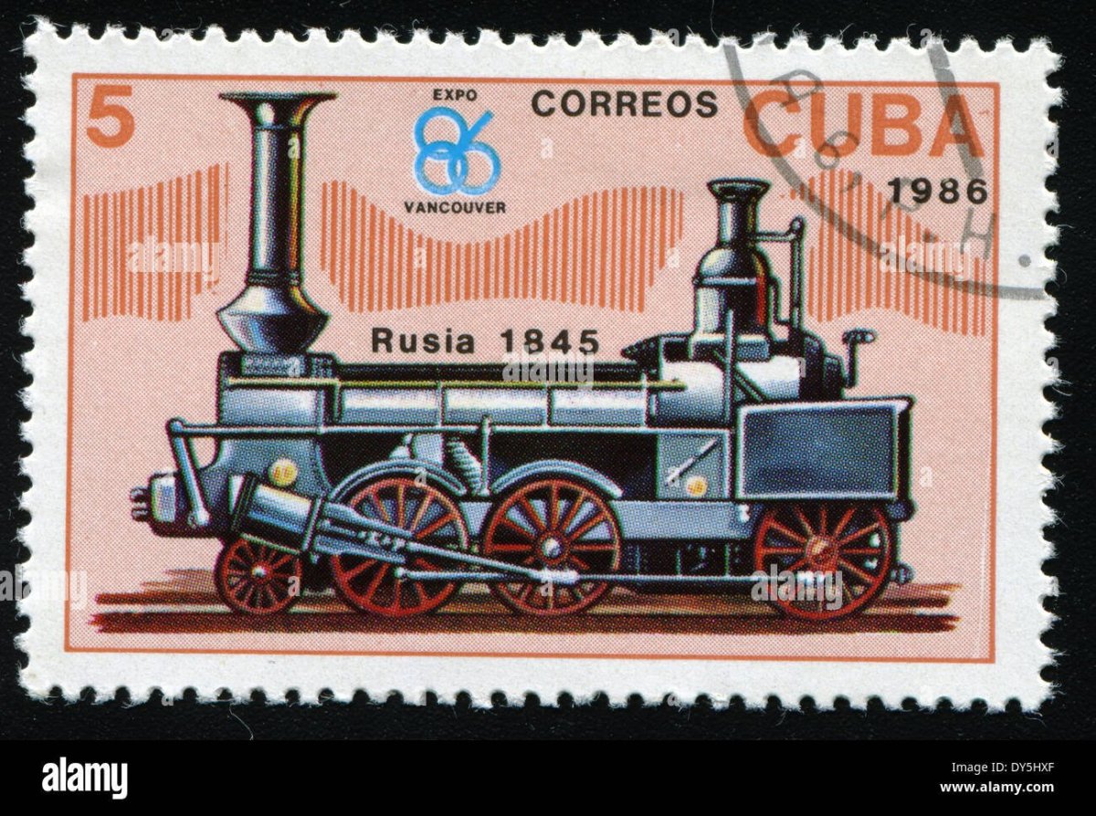 Марки с паровозами СССР