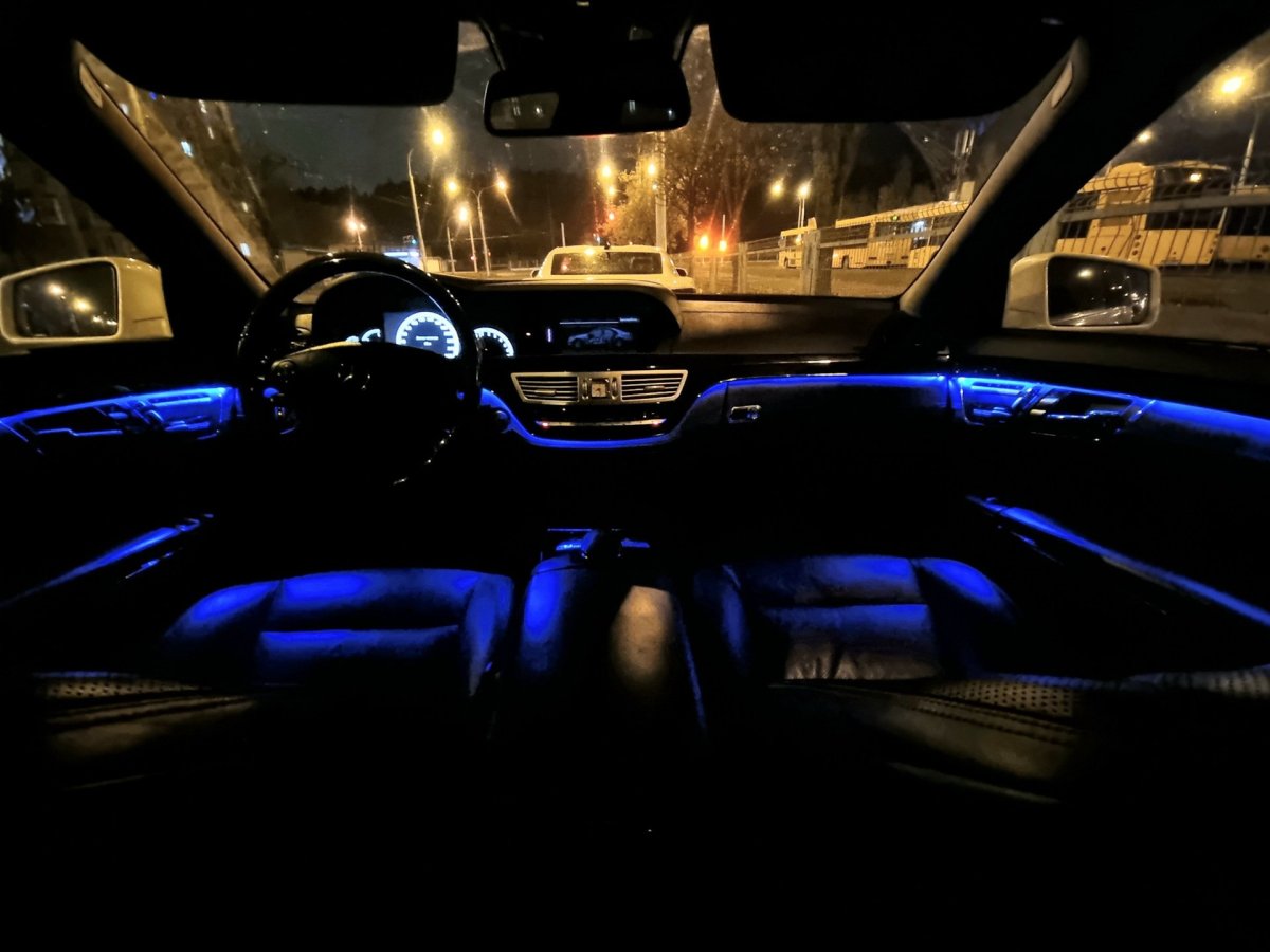 221 Мерседес подсветка салона