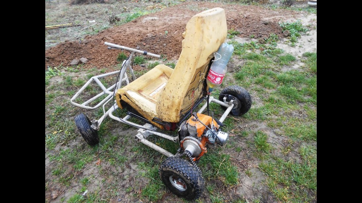 Картинг с двигателем от бензопилы Урал