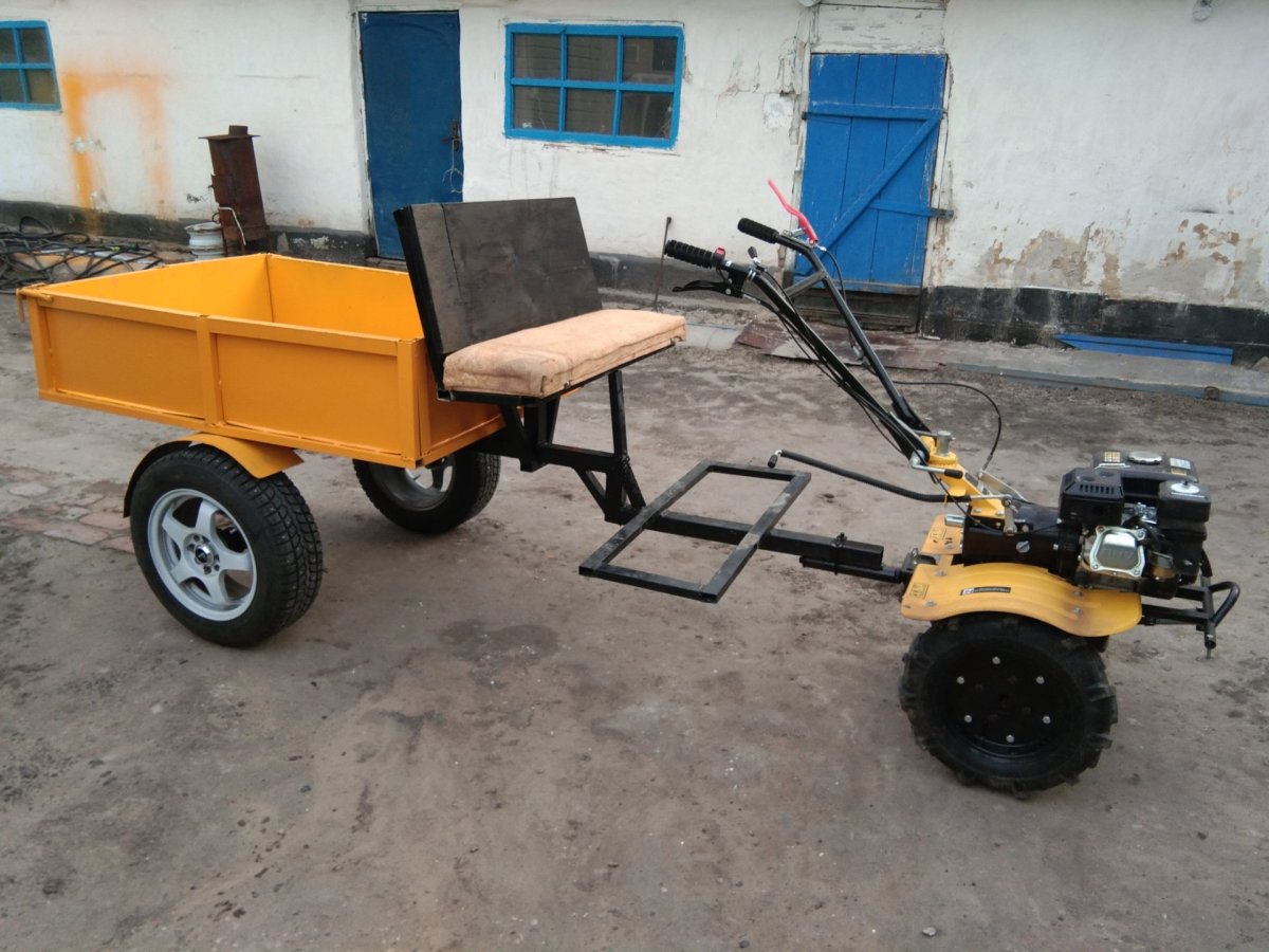 Тележка двухосная прицепная к адаптеру АПМ