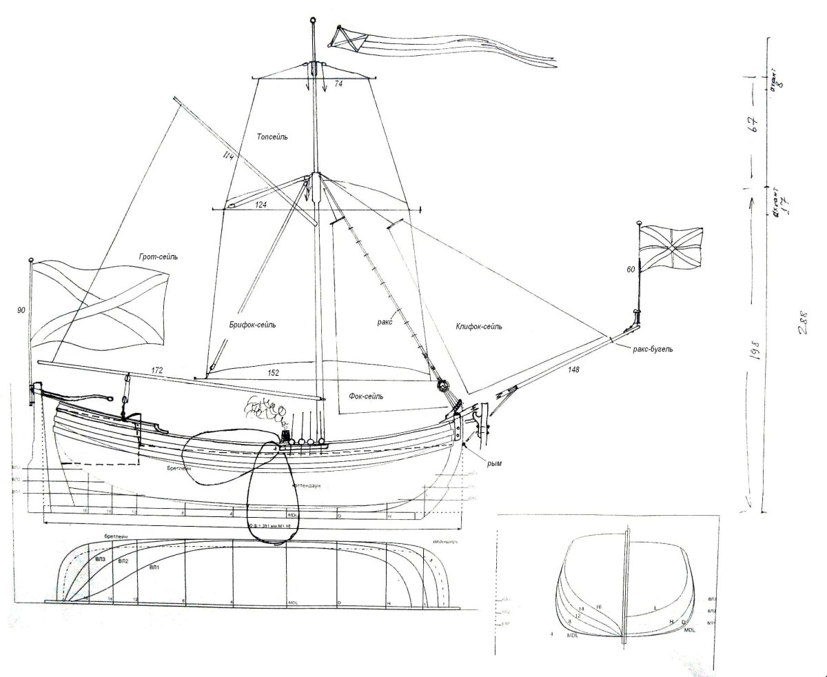 Бот св Гавриил чертеж