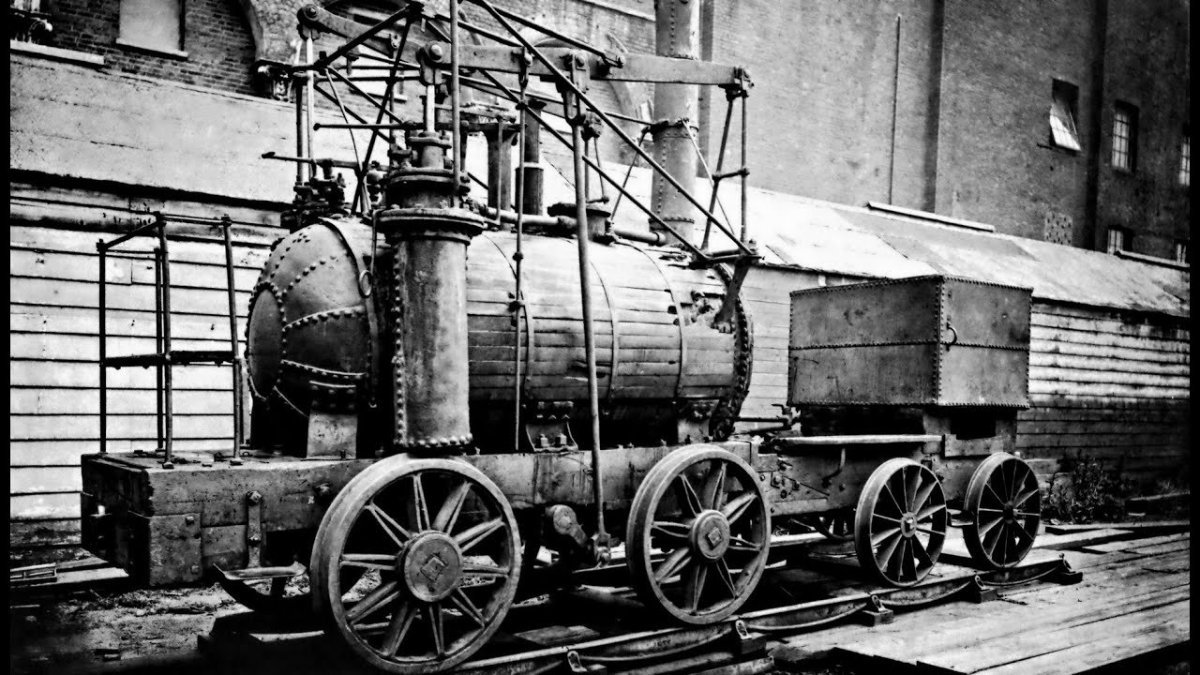 Самый первый паровоз в мире