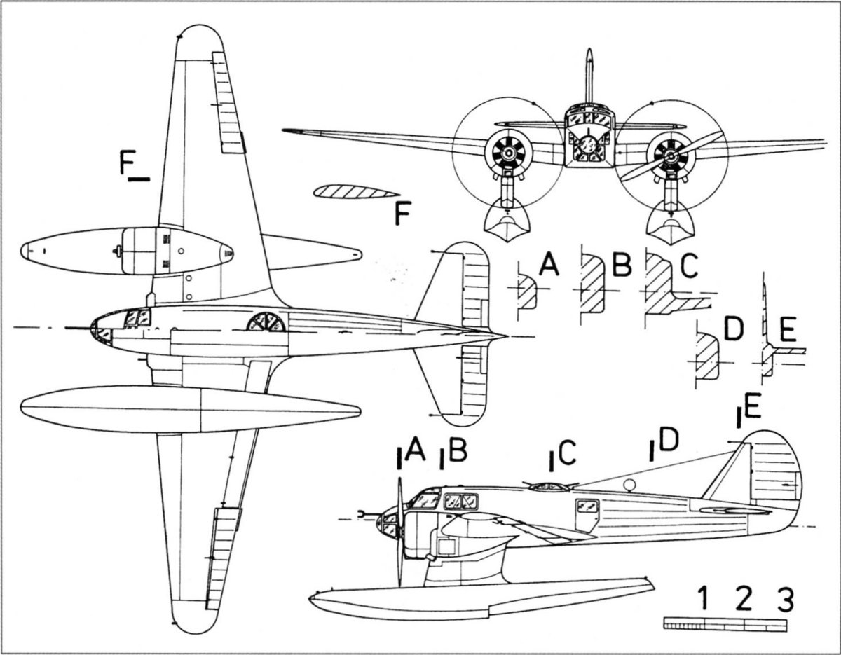 BV-138 гидросамолет чертежи