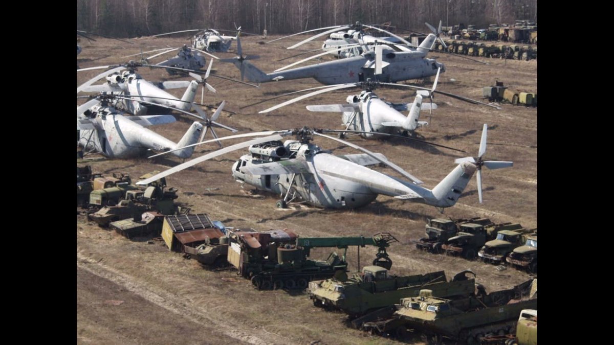 Чернобыль кладбище техники Рассоха