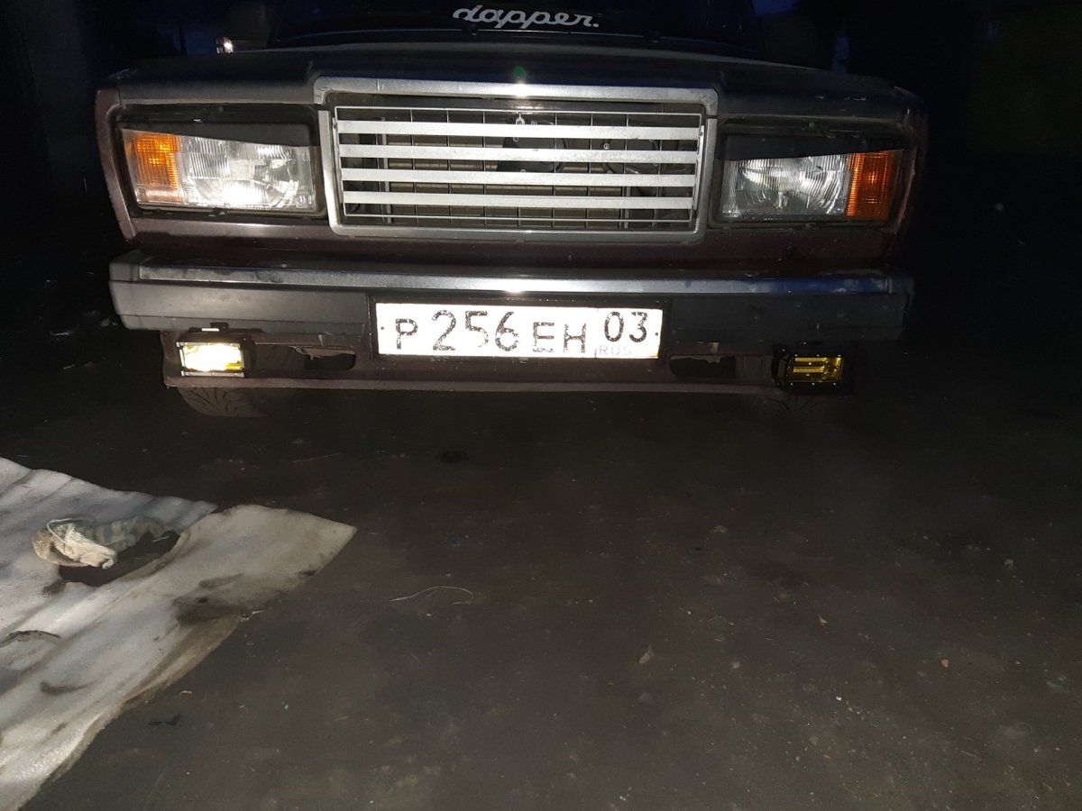 Лед туманки на ВАЗ 2107