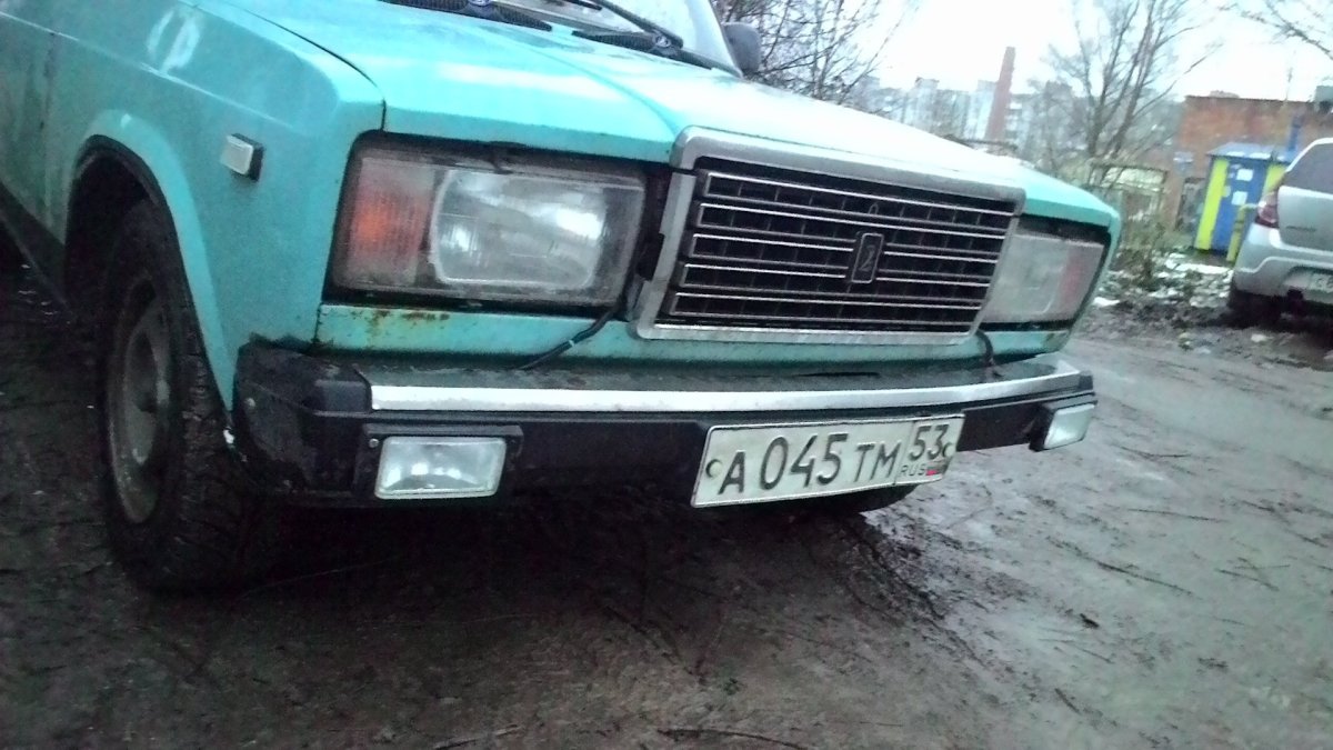 ПТФ ВАЗ 2107 под бампер