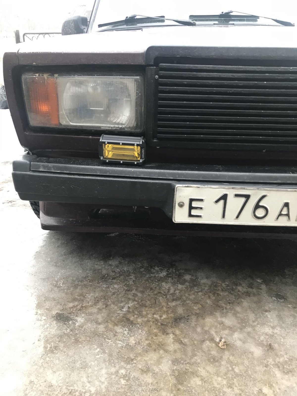 ВАЗ 2107 С жёлтыми ПТФ