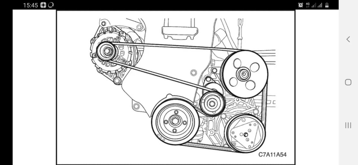 Обводной ремень Шевроле Каптива 2.4