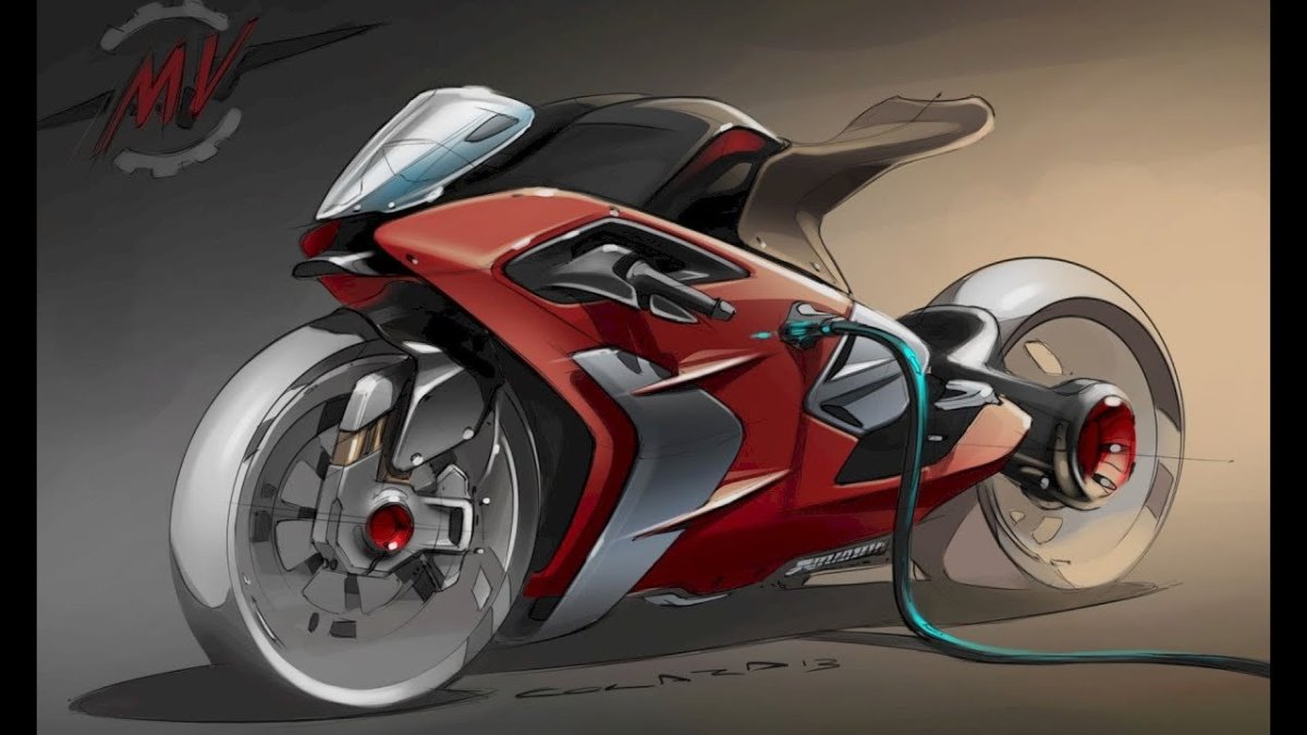 Мотоцикл будущего арт