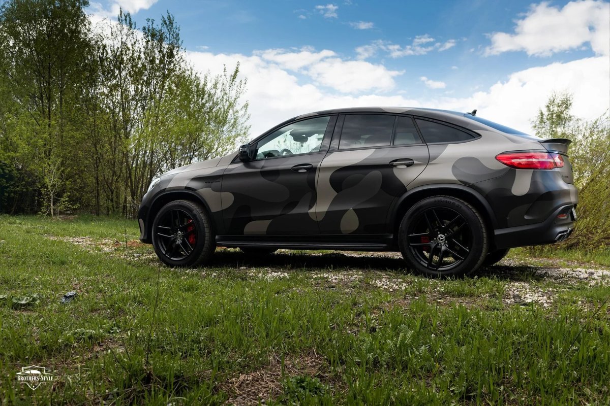 Мерседес GLE пленка камуфляж