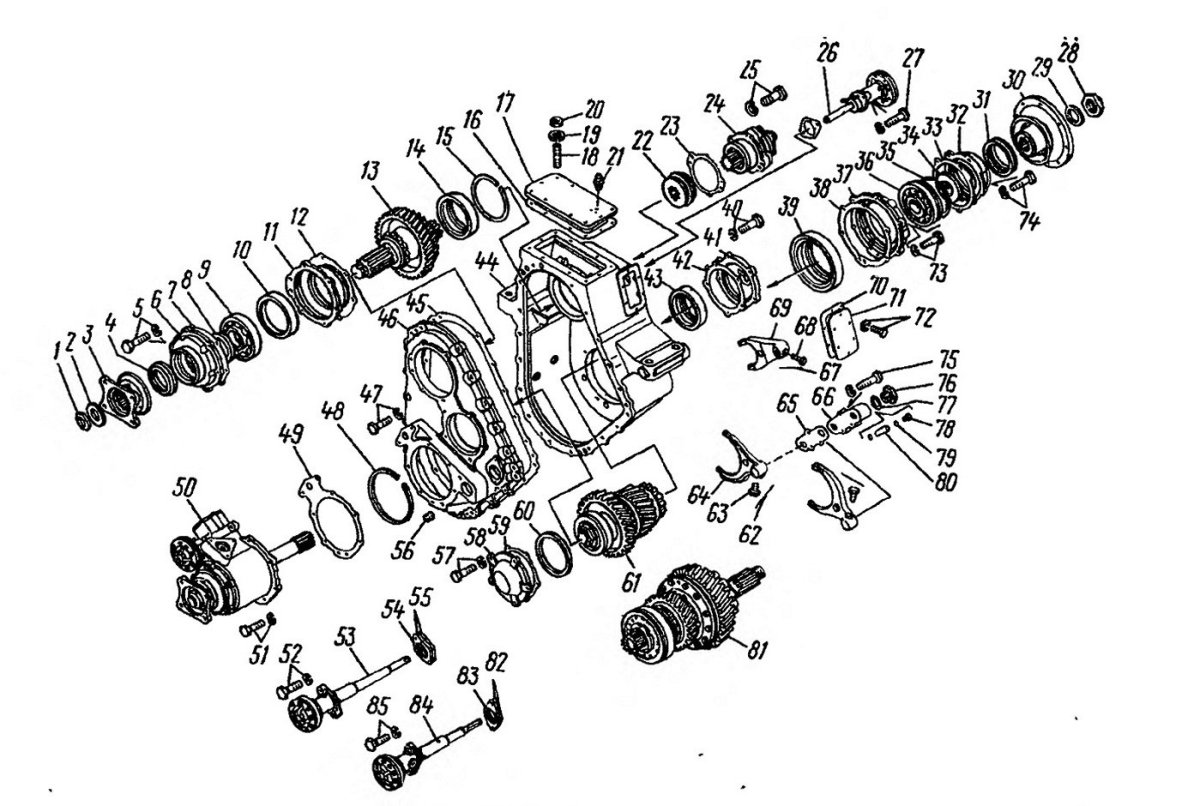 Раздаточная КПП КАМАЗ 4310