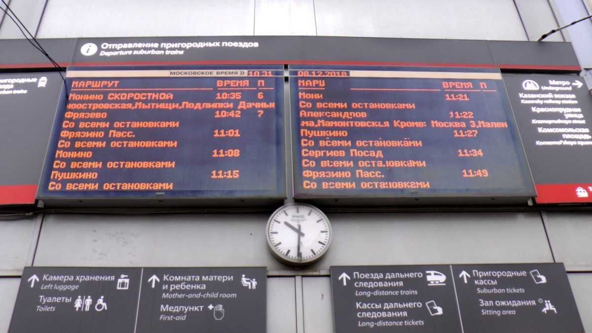 Расписание электричек Ярославского направления