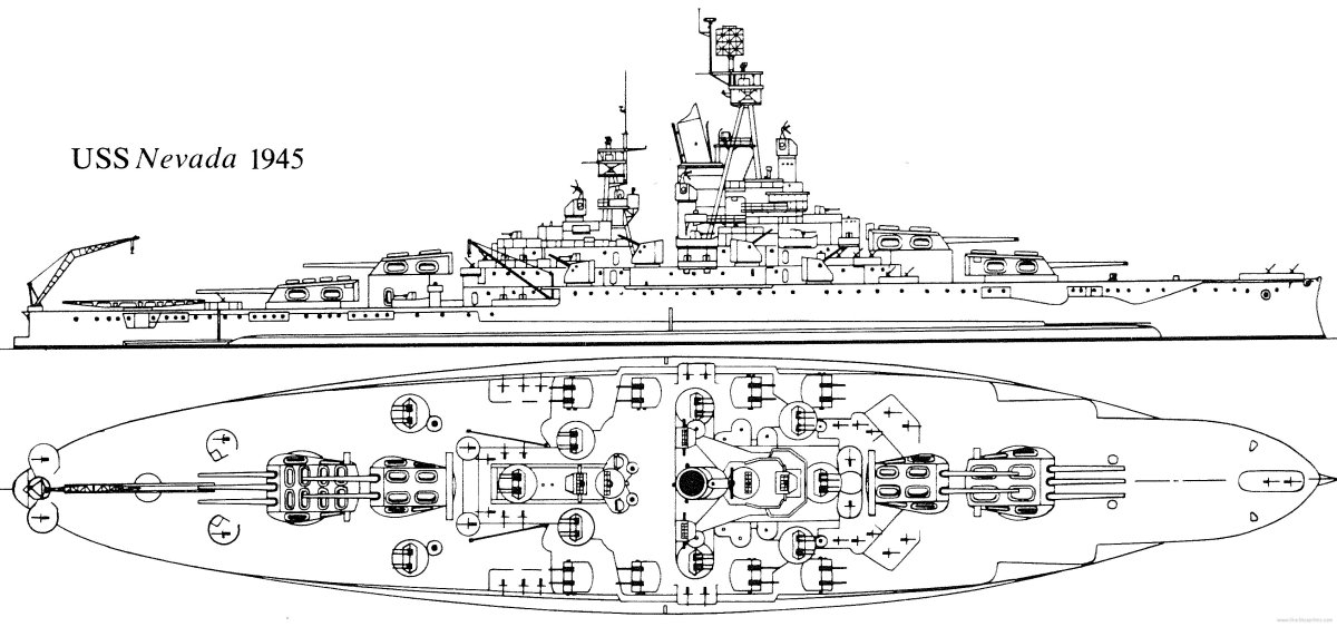 Оклахома линкор чертежи