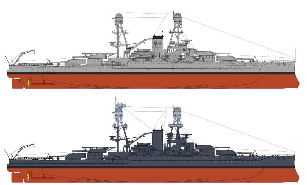 Линкор Оклахома модель