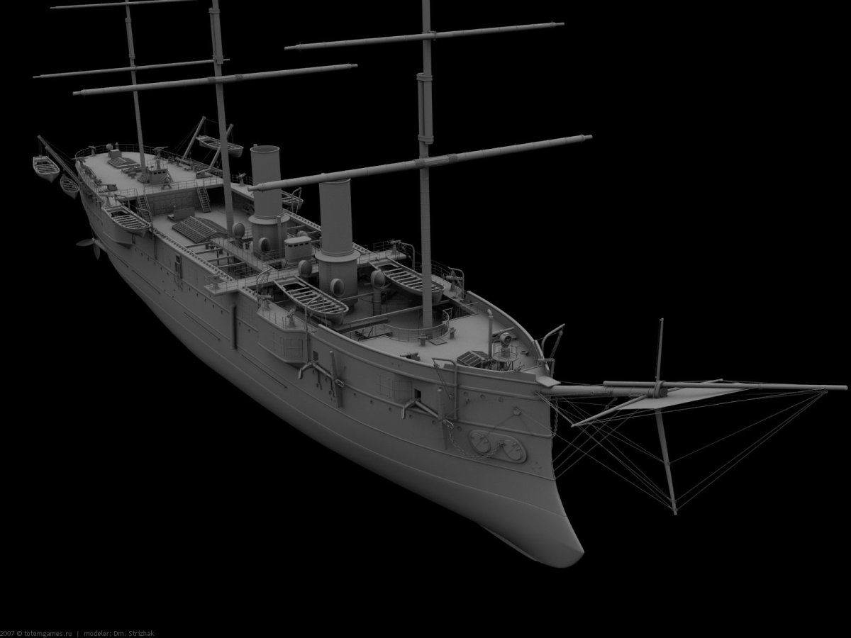 Модель броненосного крейсера Дмитрий Донской