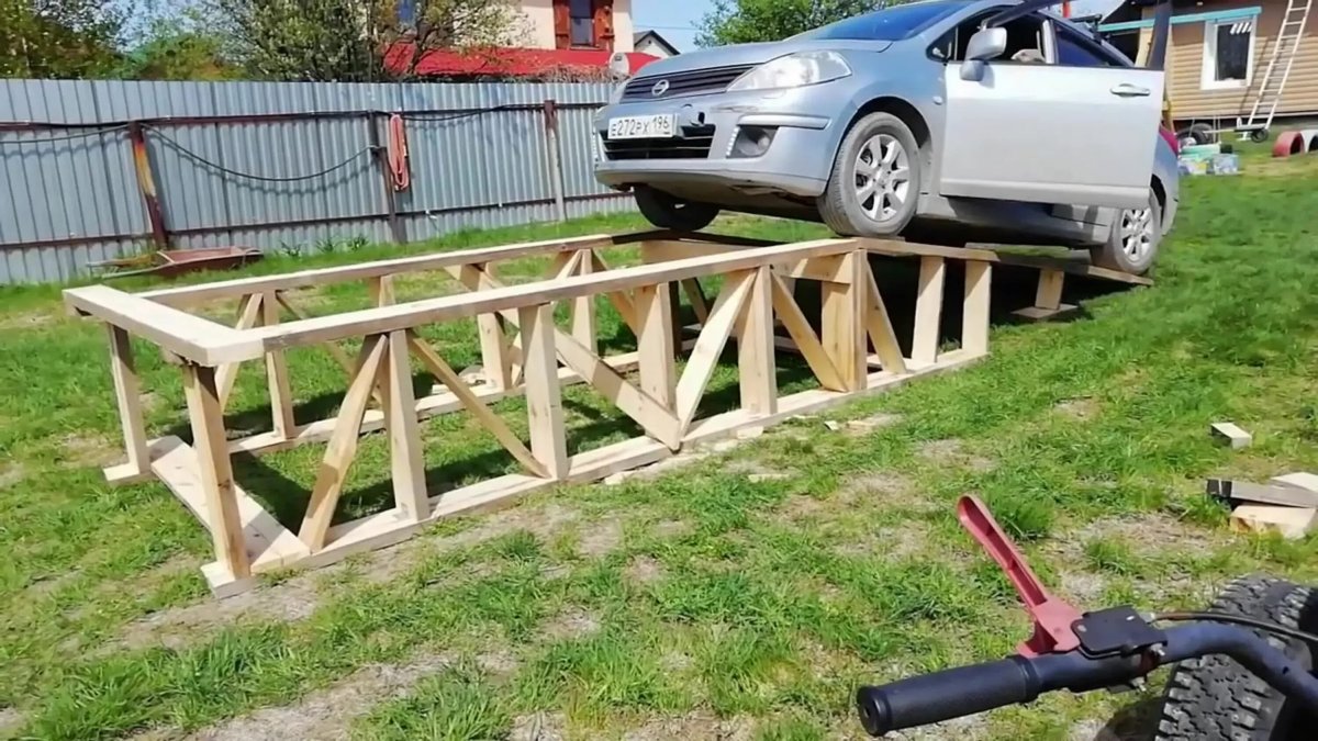 Деревянная мини эстакада