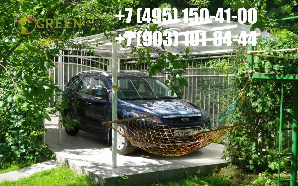 Навес для машины на дачу