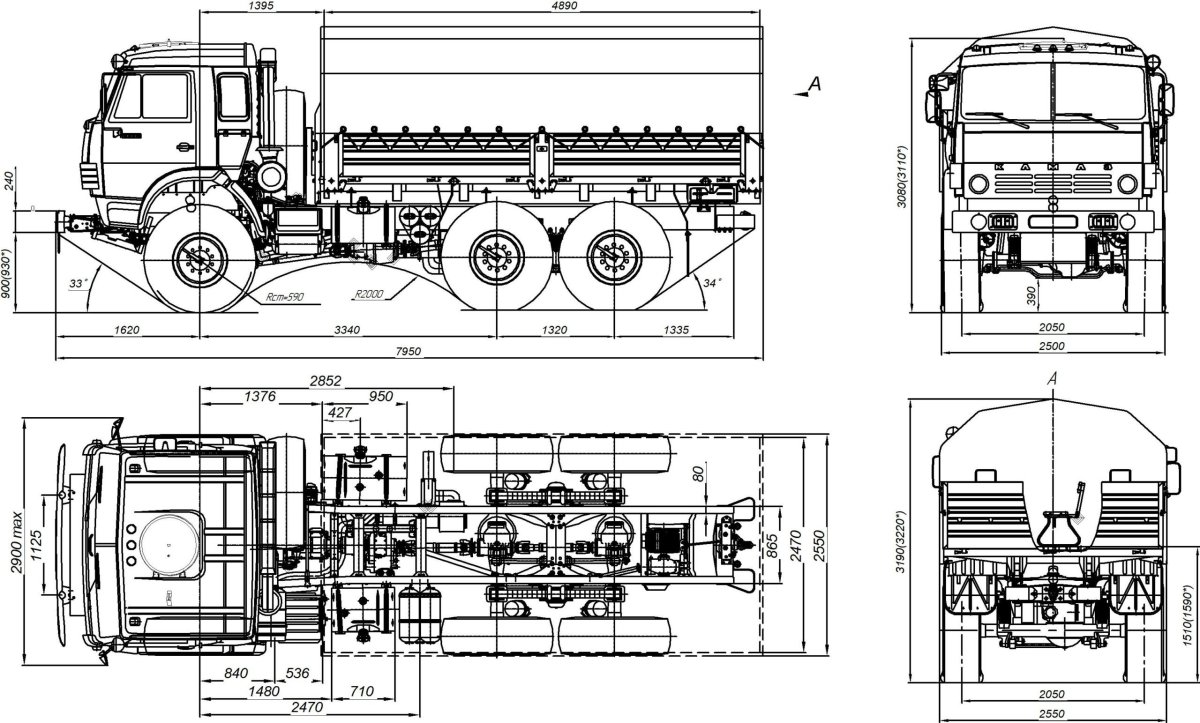 ТТХ КАМАЗ 5350