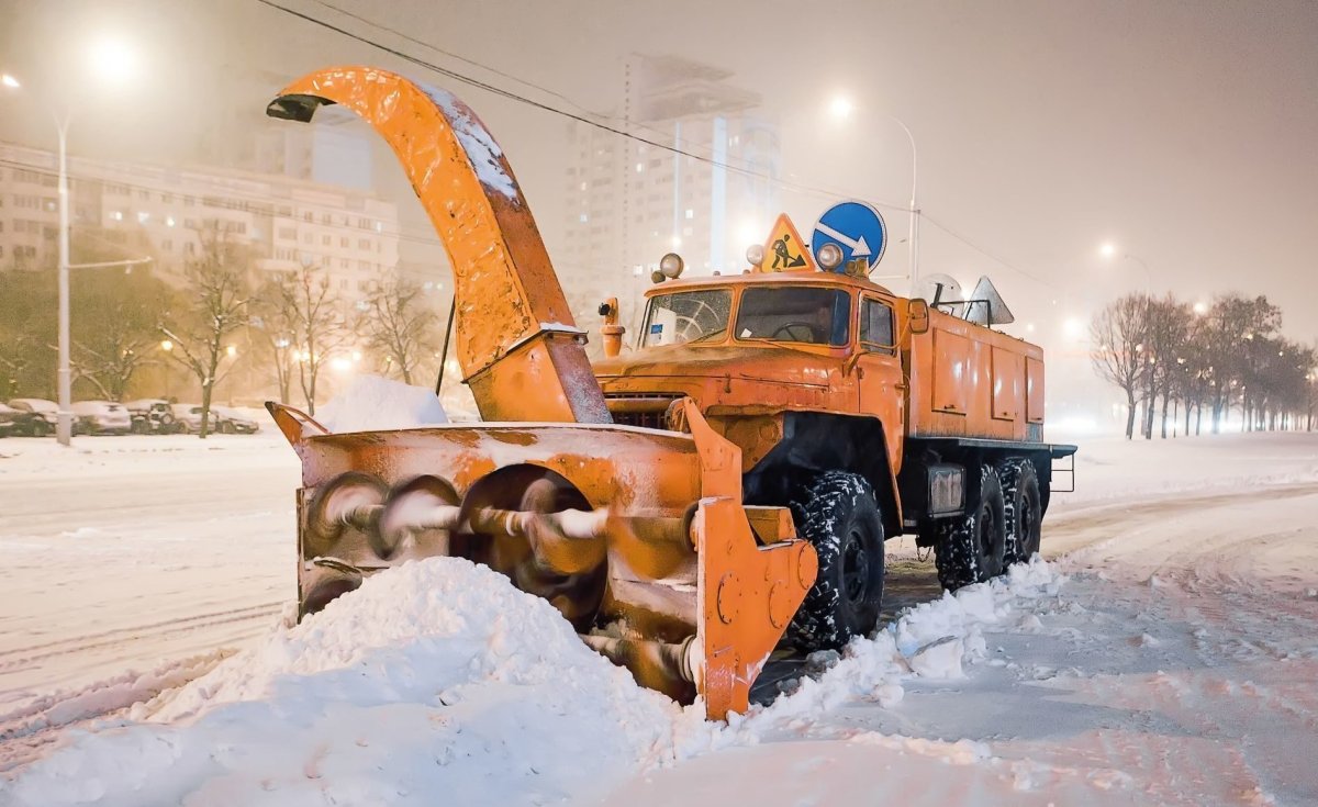 Урал 375 шнекороторный снегоочиститель