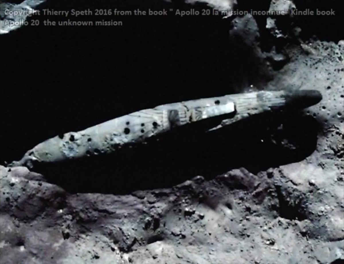 Аполло 20 корабль пришельцев на Луне