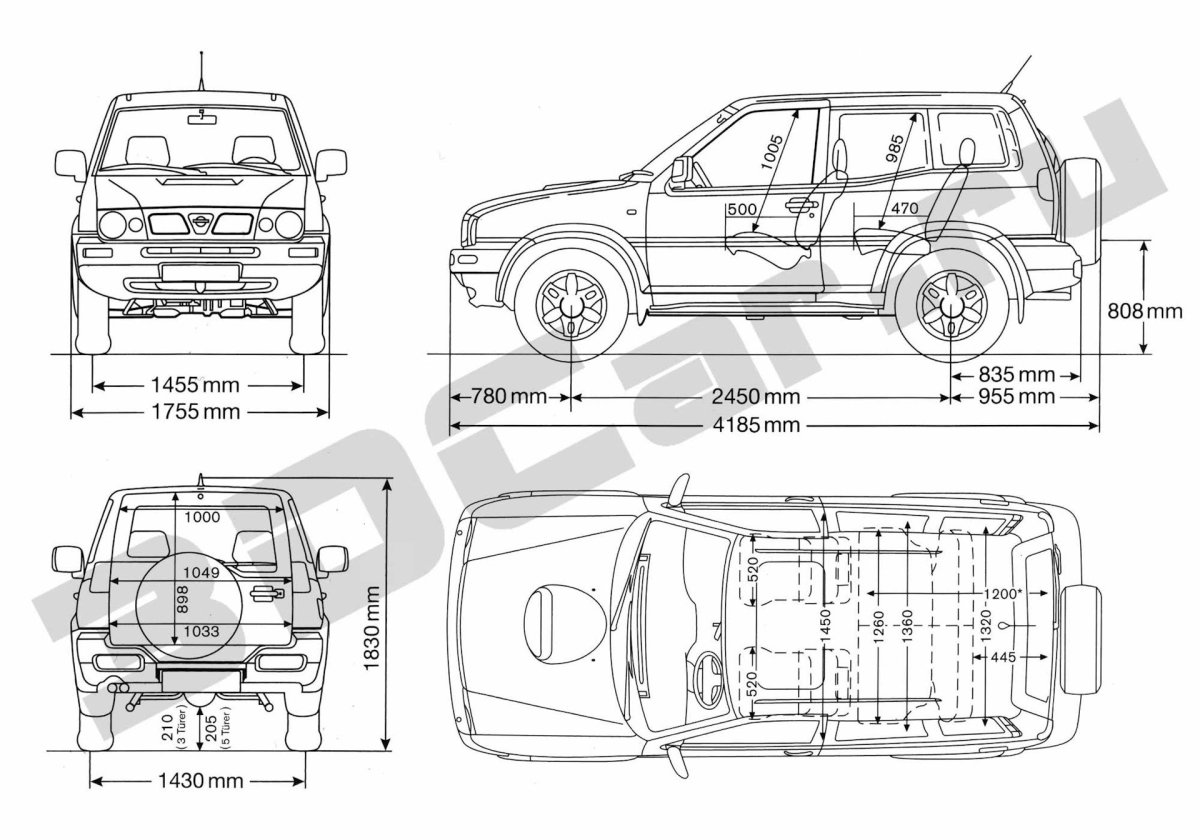 Габариты Ниссан Патфайндер